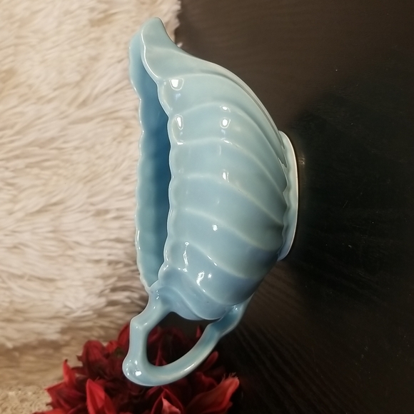 Other - Vintage Shell Swirl Aqua Blue Creamer